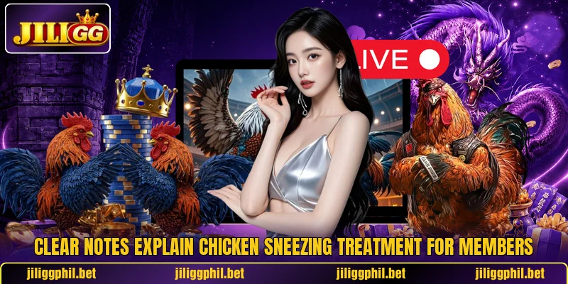 Clear notes explain chicken sneezing treatment for members Clear notes explain chicken sneezing treatment for members