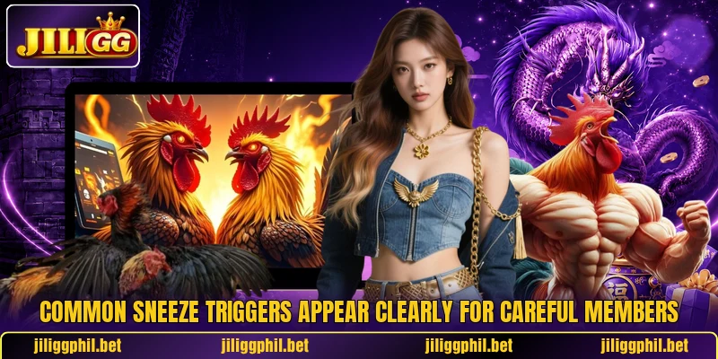 Common sneeze triggers appear clearly for careful members Common sneeze triggers appear clearly for careful members
