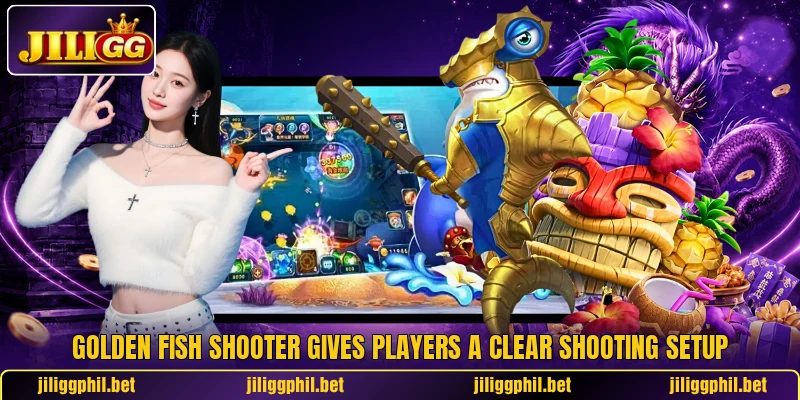 Golden Fish Shooter gives players a clear shooting setup Golden Fish Shooter gives players a clear shooting setup