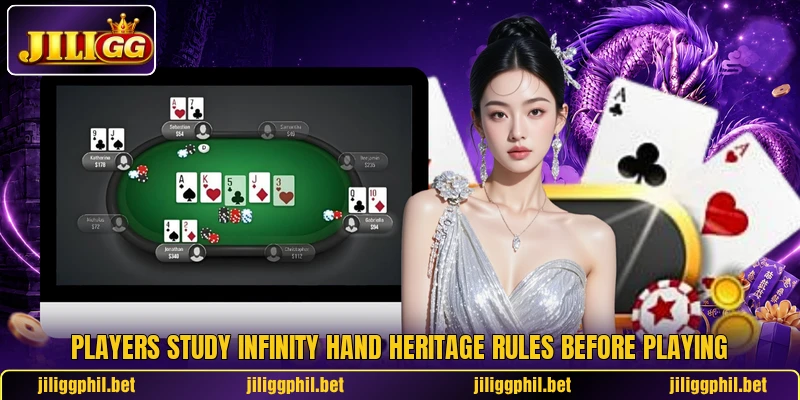 Players study Infinity Hand Heritage rules before playing Players study Infinity Hand Heritage rules before playing