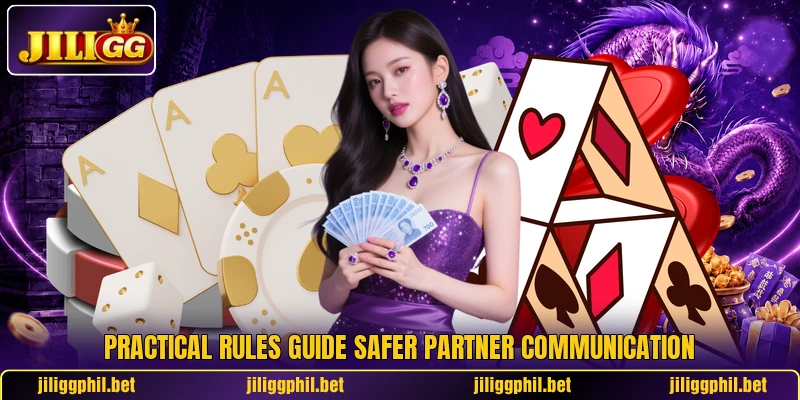 Practical rules guide safer partner communication Practical rules guide safer partner communication