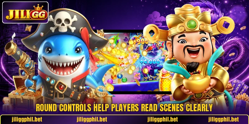 Round controls help players read scenes clearly Round controls help players read scenes clearly